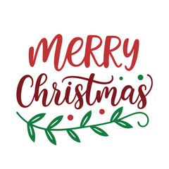    Merry Christmas typography vector illustration.

