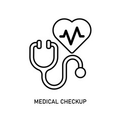 Obraz premium Icon a medical checkup, isolated against a clean background.