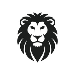 Lion head logo illustration for company branding and design