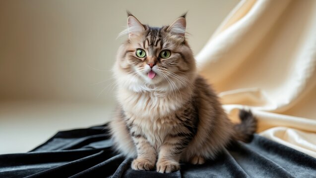 Adorable Cat Modeling for Photos