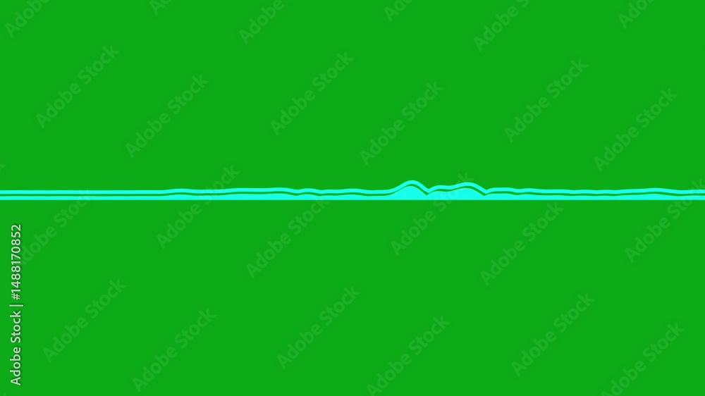 Poster sound wave isolated on green background. multicolored digital sound wave equalizer. audio technology