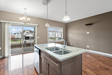 Kitchen with a sink and a dishwasher