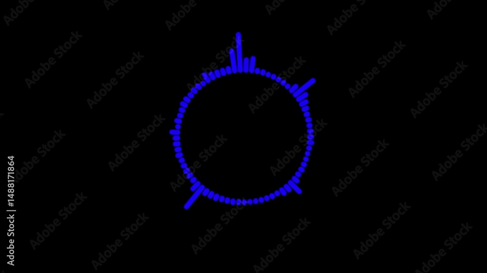 Poster 4k abstract music sound wave or audio wavefrom isolated on black background.line digital minimalist 