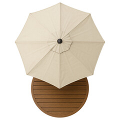 Top view umbrella transparent background.