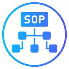 management gradient icon