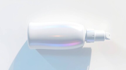 Fototapeta premium White Cosmetic Bottle Mockup.