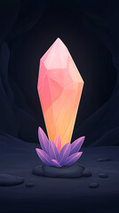 Glowing Crystal Cave.