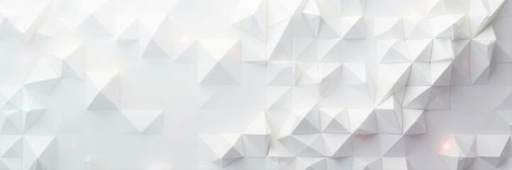 Obraz premium Geometric white triangles and squares tessellation, repeating, clean design