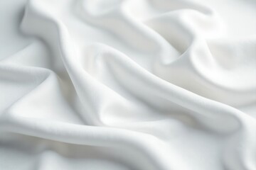 Obraz premium Soft white cloth with faint grey veining, abstract, calming, elegant texture, white background