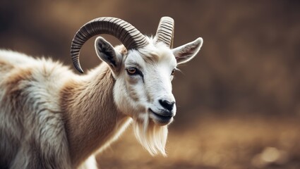 A goat is a domestic creature, part of the artiodactyl species categorized under the mountain goats genus within the polorogi family.