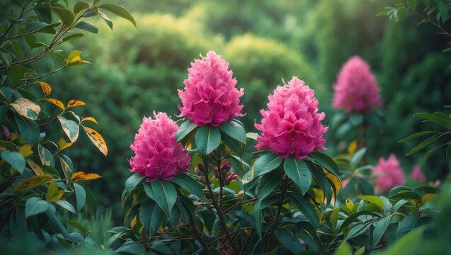 Rhododendron and azalea: Leaves exhibiting disease symptoms.