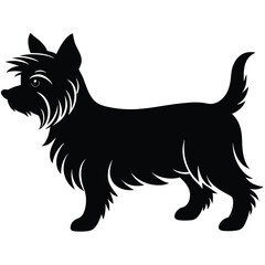 Yorkie Dog Full Body Vector Artwork