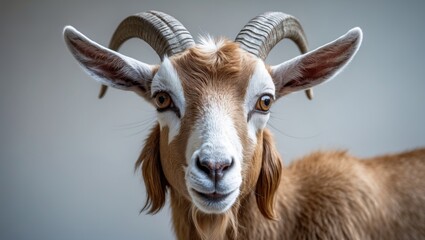 Fototapeta premium Adult goat in closeup