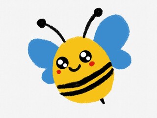 Obraz premium Hand drawn cute bumblebee