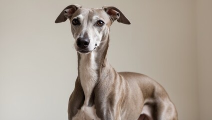 cute greyhound pup