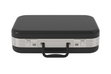 Leather briefcase on white background. Isolated 3D illustration