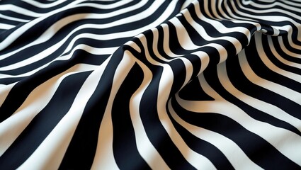 Zebra Background with Black and White Stripes