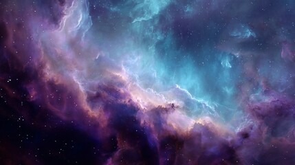 Fototapeta premium Colorful space galaxy cloud nebula. Stary night cosmos. Universe science astronomy. Supernova background