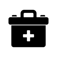 Icon a first aid, isolated against a clean background.