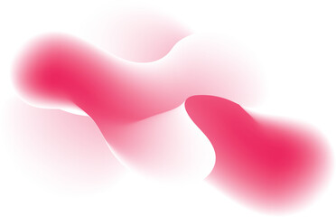 Abstract pink fluid shapes white background design