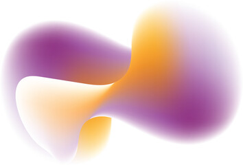 Abstract purple orange fluid gradient swirl design