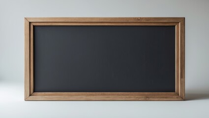 Antique chalkboard framed in wood against a backdrop.
