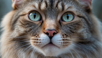 Close-up image of a cat