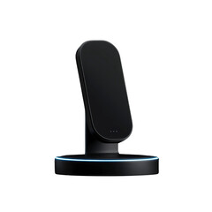 Sleek Black Wireless Charging Station for Smartphone or Smart Device