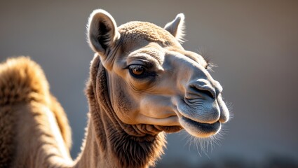 Obraz premium Head of the Bactrian camel