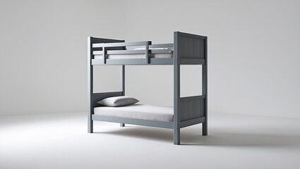 Fototapeta premium A bunk bed on a plain white background