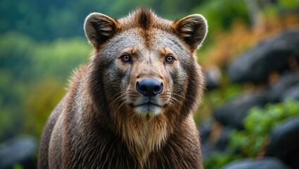 Fototapeta premium Portrait of Wild Mammals in Their Natural Habitat