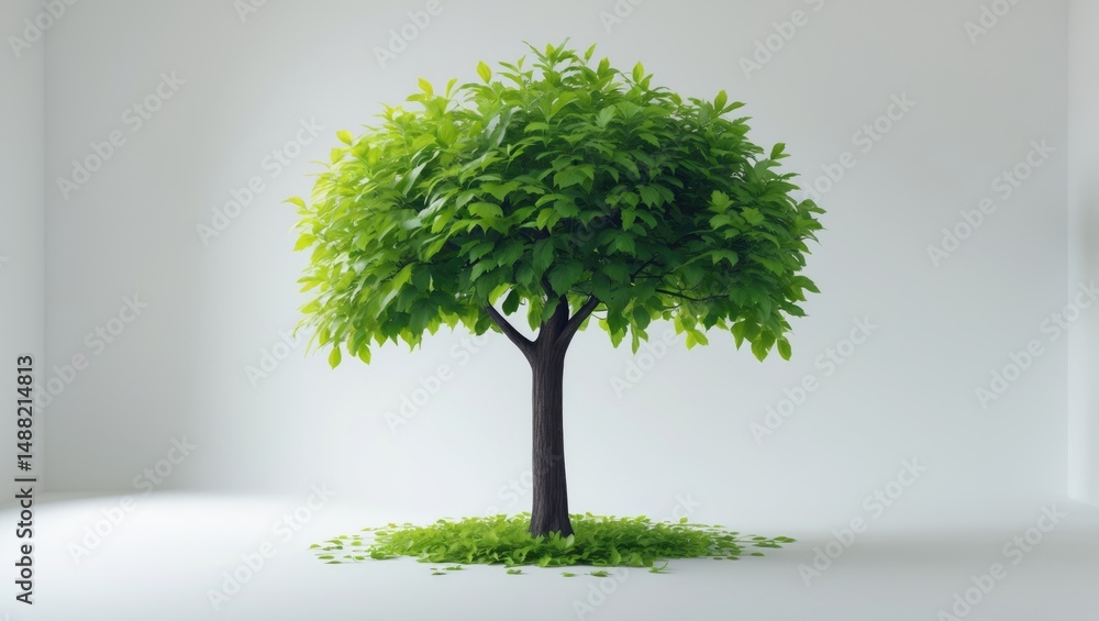 Poster isolated trees set on background. gorgeous trees. ideal for design use.