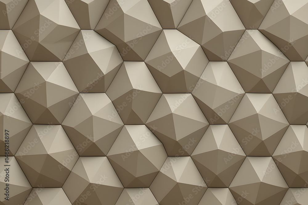 Poster geometric texture with depth and shadows: a close-up shot of a stunning, textured surface featuring 