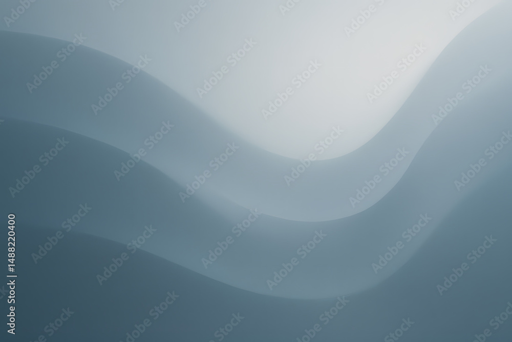 Poster abstract wavy blue gradient: a soothing gradient of undulating blue waves in a display of modern art