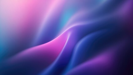 Obraz premium Modern abstract design with vibrant pink, blue, and purple gradients on a dark, blurred backdrop illuminated with shiny patterns