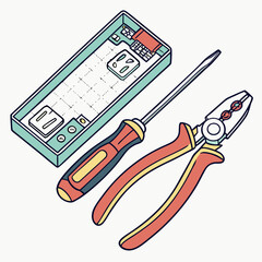 Repair tools screwdriver pliers electronic device