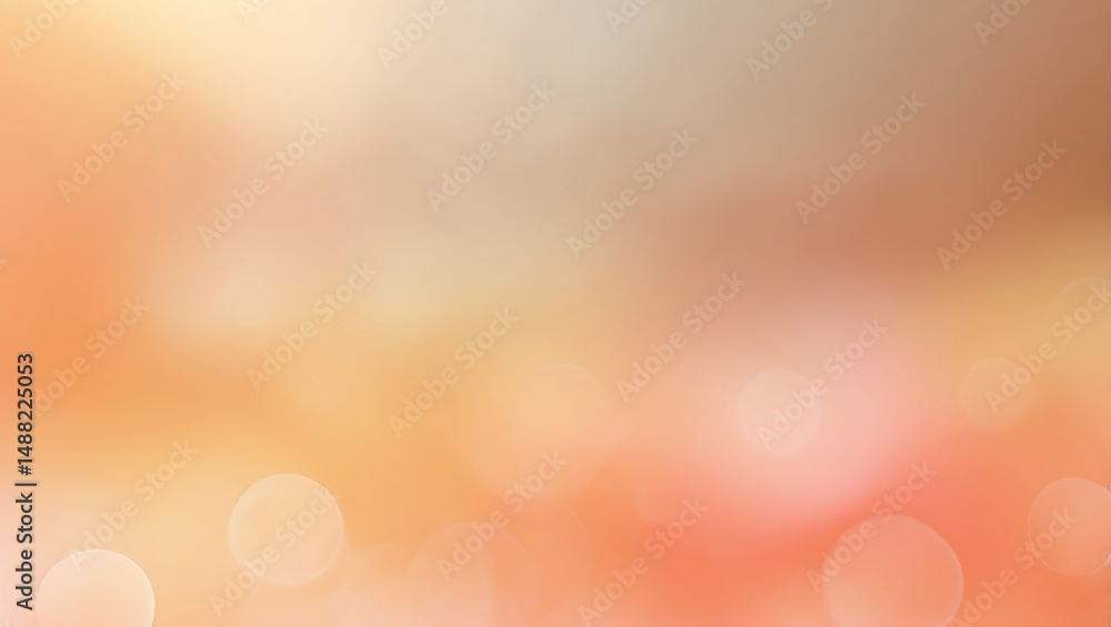 Poster LIGHT ORANGE ABSTRACT BACKGROUND WITH BLURRY GRADIENT TEXTURE DESIGN AND VIBRANT COLOR PATTERN