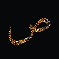 Arabic alphabet and calligraphy