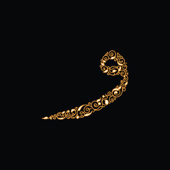 Arabic alphabet and calligraphy