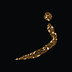 Arabic alphabet and calligraphy