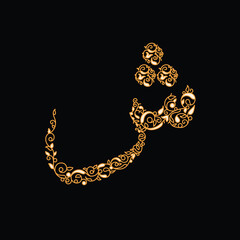 Arabic alphabet and calligraphy