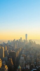 Obraz premium New York City Skyline at Dawn