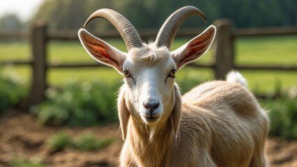 Farm with Long Eared Goat