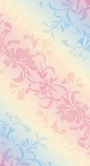 Pastel Gradient Floral Pattern Background with Light Color Harmony