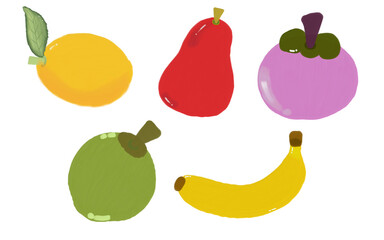 set of fruits