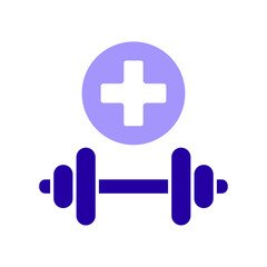 Fototapeta premium Icon a health lifestyle, isolated against a clean background.