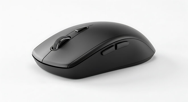 Black Wireless Computer Mouse Product Studio Shot Technology - Powered by Adobe