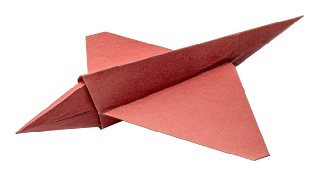 paper airplane png origami plane png folded paper flyer png paper jet png transparent background image