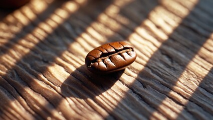Coffee beans against a dark backdrop, close-up of coffee tree grains