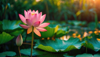 Obraz premium Vietnamese Pink Lotus